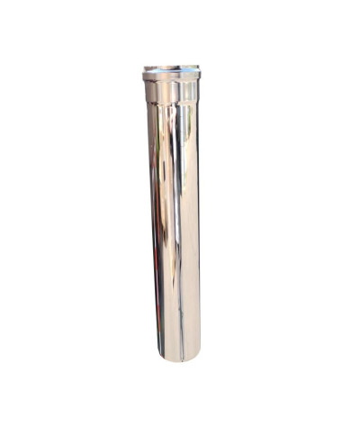 TUBO EXT.  PELLET A INOX. 0 5 MT  D 80 MM